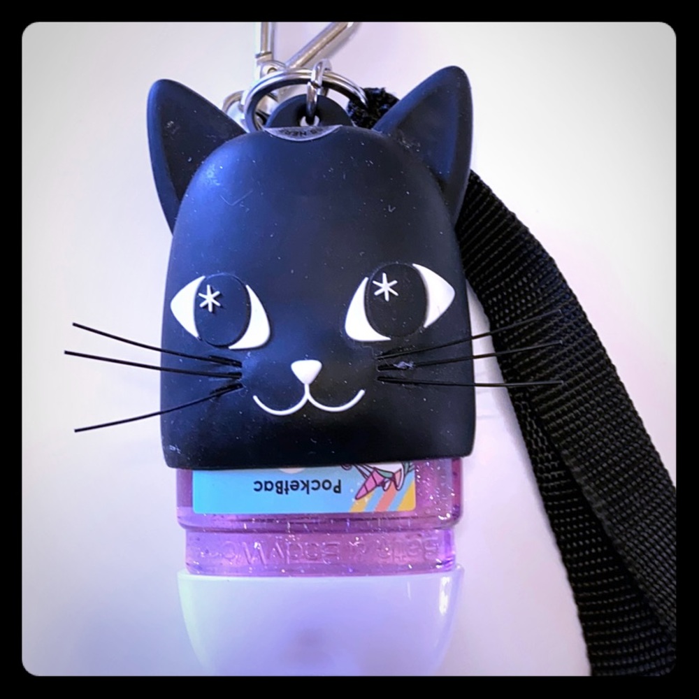 Halloween black cat lanyard with free gift
